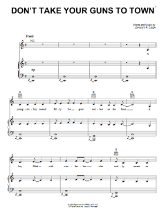 Don't Take Your Guns To Town von Johnny Cash (Download) 