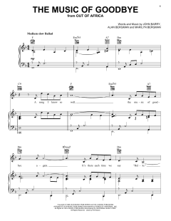 The Music Of Goodbye von Alan Bergman (Download) 