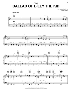 (The) Ballad Of Billy The Kid von Billy Joel (Download) 
