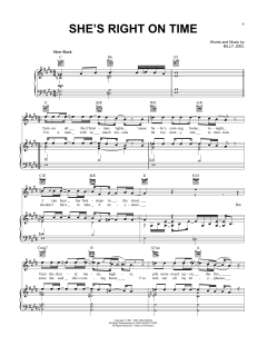 She's Right On Time von Billy Joel (Download) 