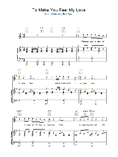 To Make You Feel My Love von Bob Dylan (Download) 