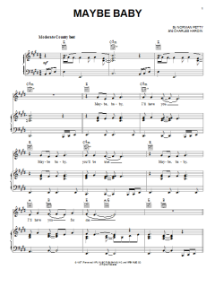 Maybe Baby von Buddy Holly (Download) 