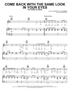 Come Back With The Same Look In Your Eyes von Bernadette Peters (Download) 