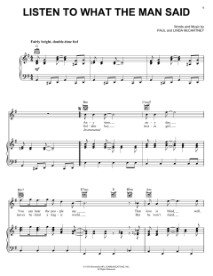 Listen To What The Man Said von Paul McCartney (Download) 