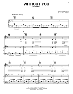 Without You von Jonathan Larson (Download) 