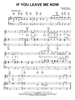 If You Leave Me Now von Chicago (Download) 
