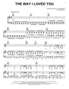 The Way I Loved You von Taylor Swift (Download) 