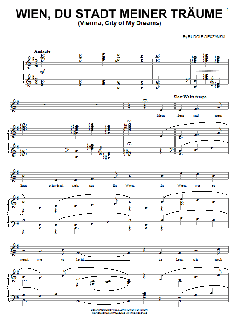 Wien, Du Stadt Meiner Traume von Rudolph Sieczynski (Download) 