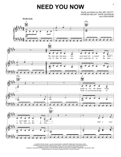 Need You Now von Josh Kear (Download) 