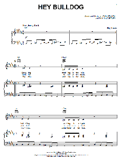 Hey Bulldog von The Beatles (Download) 