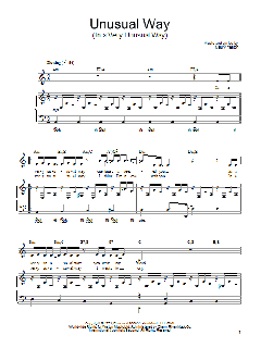 Unusual Way (In A Very Unusual Way) von Maury Yeston (Download) 