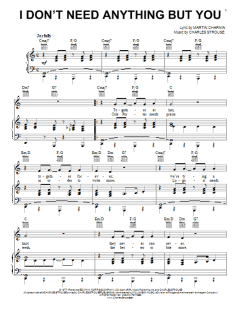 I Don't Need Anything But You von Charles Strouse (Download) 