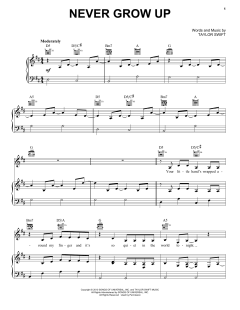 Never Grow Up von Taylor Swift (Download) 