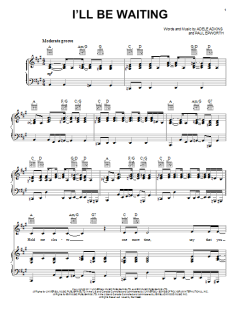 I'll Be Waiting von Adele (Download) 