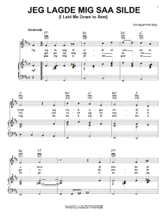 Jeg Lagde Mig Saa Silde (I Laid Me Down To Rest) von Norwegian Folksong (Download) 