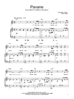 Pavane von Maury Yeston (Download) 
