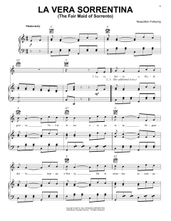 La Vera Sorrentina (The Fair Maid Of Sorrento) von Italian Folksong (Download) 