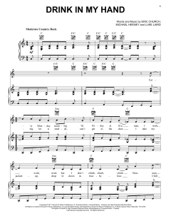 Drink In My Hand von Eric Church (Download) 