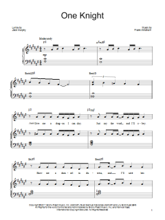 One Knight von Frank Wildhorn (Download) 