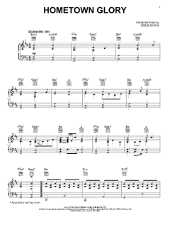 Hometown Glory von Adele (Download) 