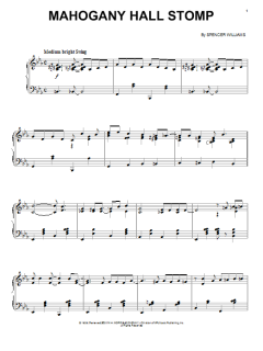 Mahogany Hall Stomp von Spencer Williams (Download) 