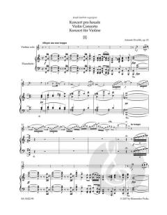 Konzert a-Moll op. 53 von Antonín Dvorák für Violine und Orchester im Alle Noten Shop kaufen