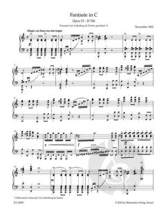 Fantasie für Klavier C-Dur op. 15 D760 'Wanderfantasie' von Franz Schubert im Alle Noten Shop kaufen
