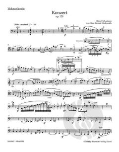 Konzert in a-Moll op. 129 von Robert Schumann 