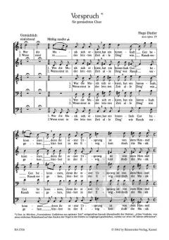 Mörike-Chorliederbuch Teil 1 op. 19 von Hugo Distler (Download) 