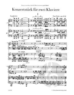 Konzertstück für 2 Klaviere von Hugo Distler (Download) 