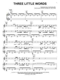 Three Little Words von Glen Ballard (Download) 