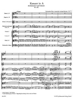 Konzert in A-Dur für Klarinette und Orchester KV 622 von Wolfgang Amadeus Mozart 