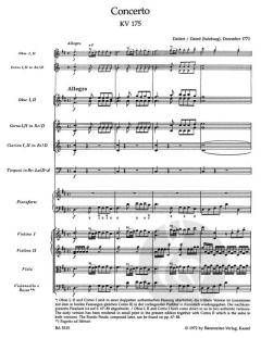 Konzert Nr. 5 D-Dur KV 175, Rondo D-Dur KV 382 von Wolfgang Amadeus Mozart (Download) 