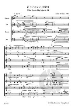 O Holy Ghost op. 186a von Ernst Krenek (Download) 