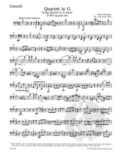 Streichquartett G-Dur op. post. 161 D 887 von Franz Schubert (Download) 