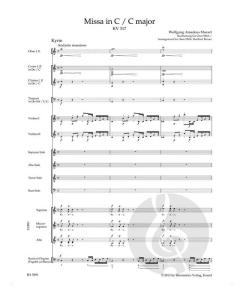 Missa C-Dur KV 317 von Wolfgang Amadeus Mozart (Download) 