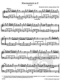 Einzelstücke für Klavier von Wolfgang Amadeus Mozart (Download) 