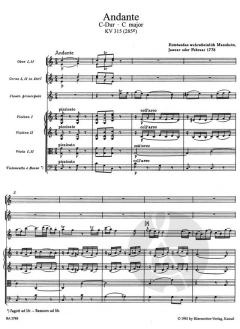 Andante in C für Flöte und Orchester von Wolfgang Amadeus Mozart 