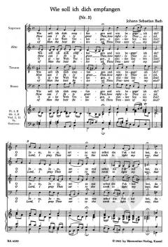 Weihnachtschoräle aus dem Weihnachtsoratorium BWV 248 von Johann Sebastian Bach (Download) 