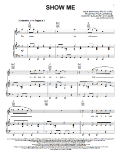 Show Me von Bruno Mars (Download) 