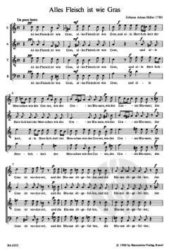 Chor-Arien, Motetten und Liedsätze von Johann Adam Hiller (Download) 