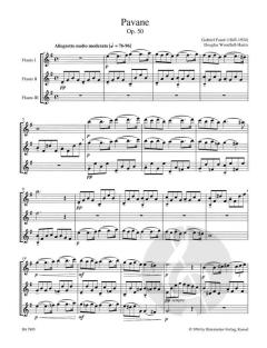 Pavane für drei Flöten von Gabriel Fauré (Download) 