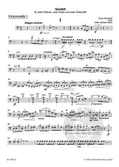 Sextett von Erwin Schulhoff 