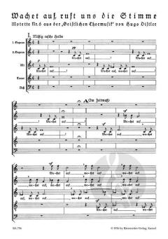 Wachet auf, ruft uns die Stimme op. 12/6 von Hugo Distler (Download) 