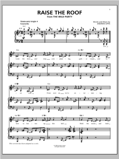 Raise The Roof von Andrew Lippa (Download) 