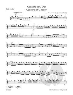Concerto G-Dur op. 3/3 von Antonio Vivaldi für Violine und Streichorchester im Alle Noten Shop kaufen