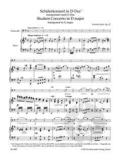 Concerto D-Dur op. 22 von Christoph Sassmannshaus 
