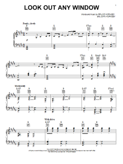 Look Out Any Window von Bruce Hornsby (Download) 