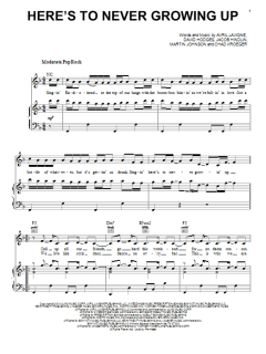 Here's To Never Growing Up von Avril Lavigne (Download) 