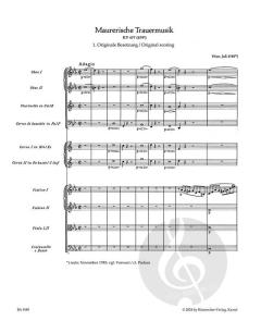 Maurerische Trauermusik KV 477 (479a) von Wolfgang Amadeus Mozart (Download) 